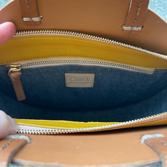 Clare V. Petit Alistair Tote in Cuoio Vachetta - Picture 5 of 9